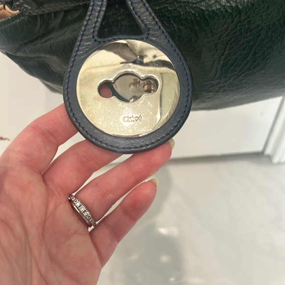 Chloe Ultra Rare Crossbody Turn Lock Bag Green - Picture 5 of 10